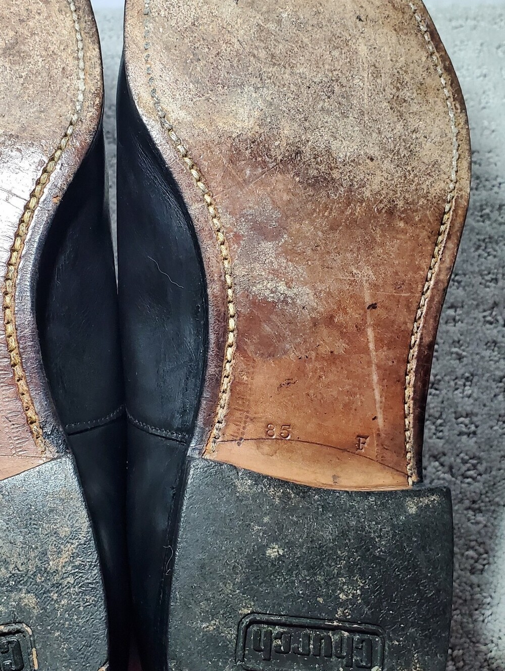 Church's Consul 2.0 black leather cap-toe oxford shoes, featuring a five-eyelet - Picture 7 of 15